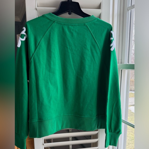 Jane + Delancey Green Clover Sweatshirt NWT St Patrick Shamrock size Large - Picture 5 of 9